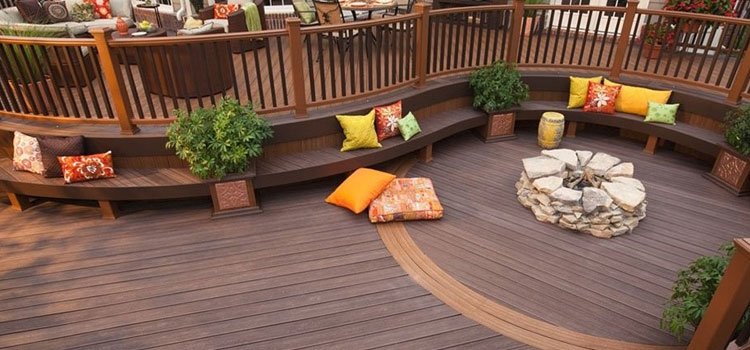 Gray TREX Decking in Woodland Hills, CA